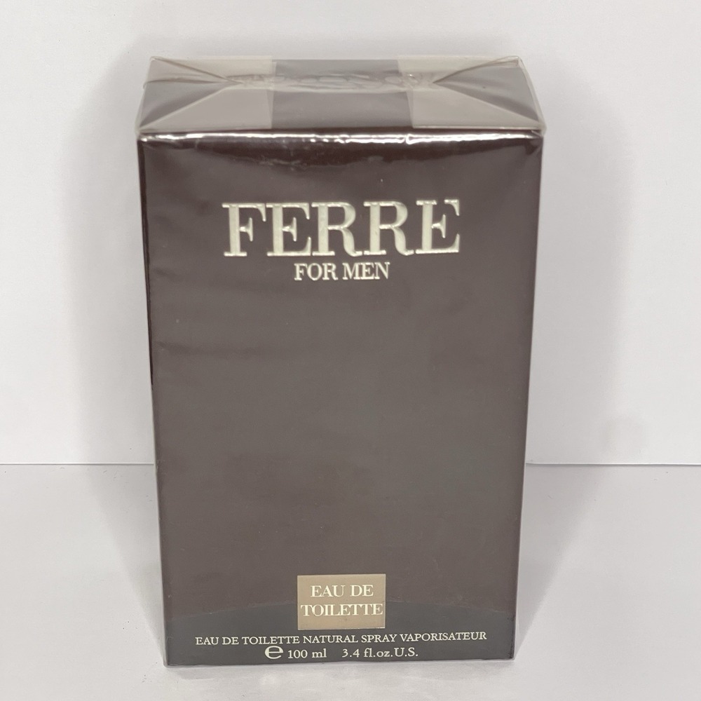 FERRE FOR MEN Gianfranco Ferre 3.4 oz /100 ml EDT Spray Cologne NEW & SEALED